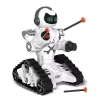 smart remote control interactve rc shooting robot toy with light