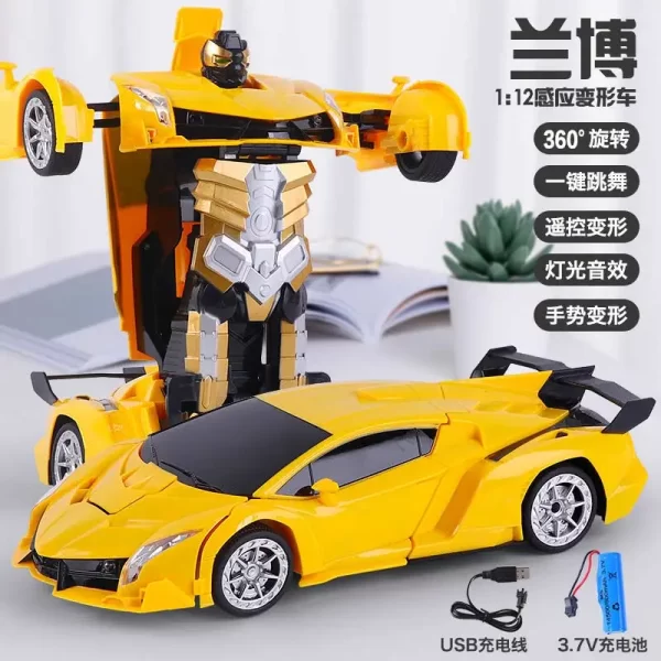 electric deformation remote control car children's deformation toy car remote control large car toys