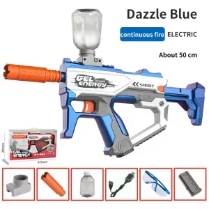 High Quality Splatter Ball Gelling Blaster Gun Pistol X5 Space Toy Gun For Kids