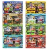 Factory wholesale children's boomerang toys engineering car fire truck sanitation car diecast toys set