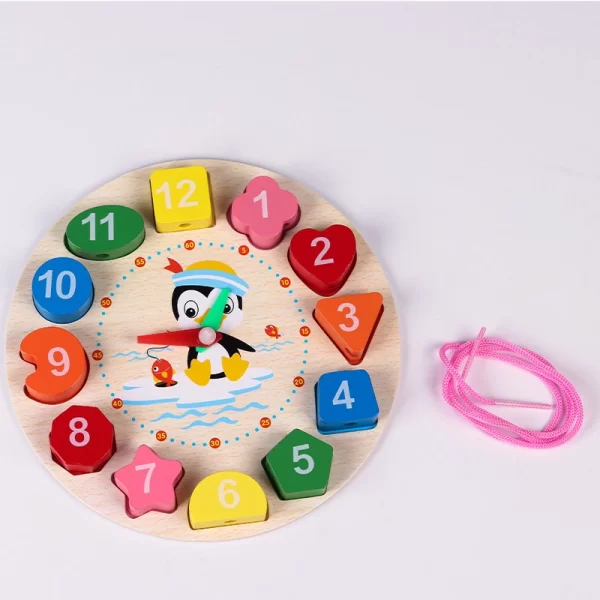 Stringing Blocks Fine Motor Training Teach your baby to string blocks together with string Baby hand fine motor training