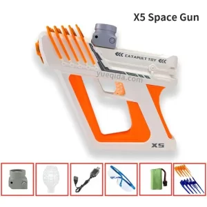 Pistolas Hidrogel Continuous Firing Toy Gun Rechargeable X5 Space Water Gel Ball Blaster