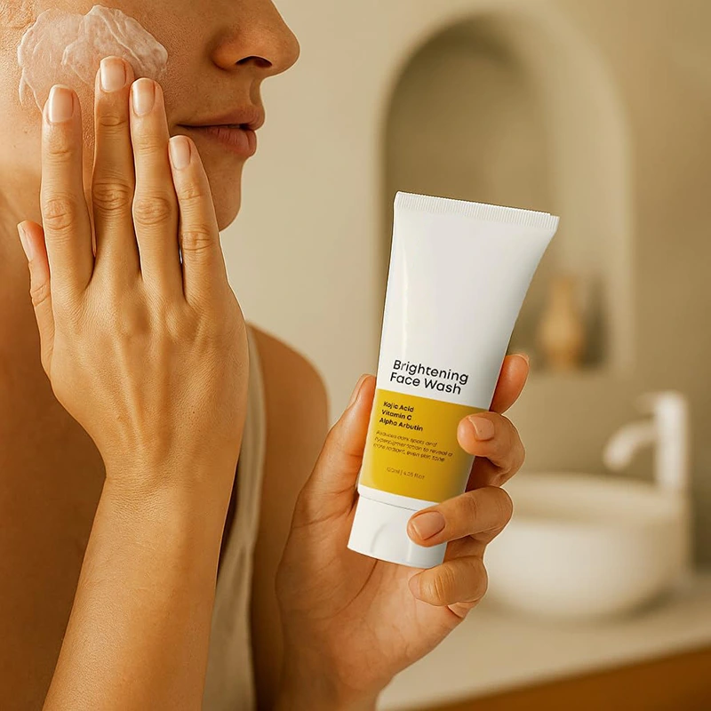 alpha arbutin kojic acid brightening cleanser (3)