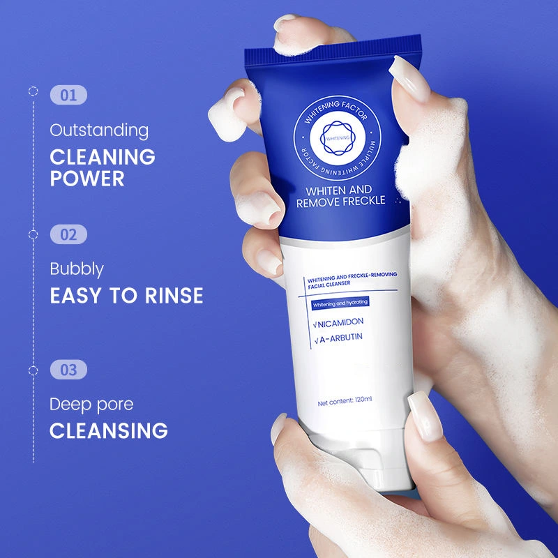 Korean-Style Niacinamide & Alpha-Arbutin Brightening Facial Cleanser – 120ml Deep Pore Purifier - Image 4