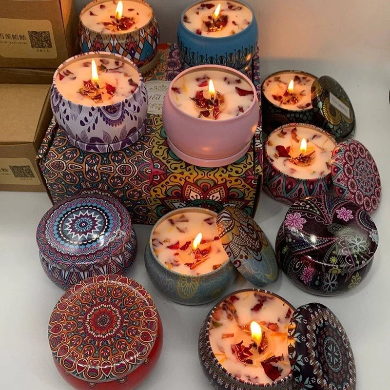 organic soy candle tin wholesale (8)