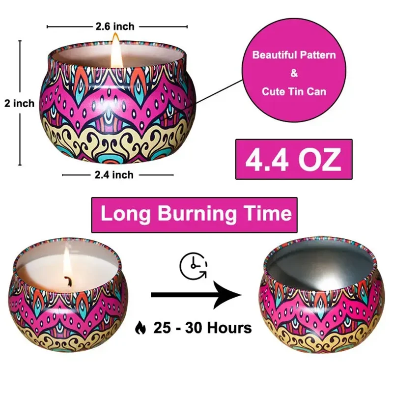 organic soy candle tin wholesale (9)