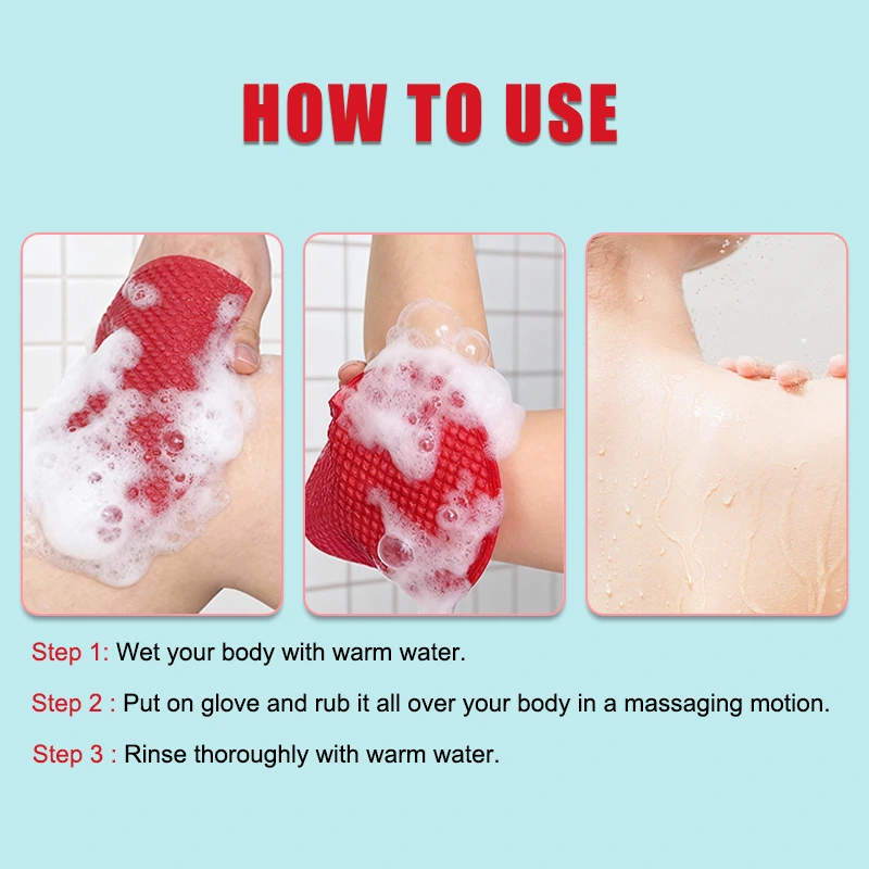 Gentle Touch Self-Foaming Body Peeling Pad – Vitamin C & Turmeric Exfoliating Shower Mitt - Image 5