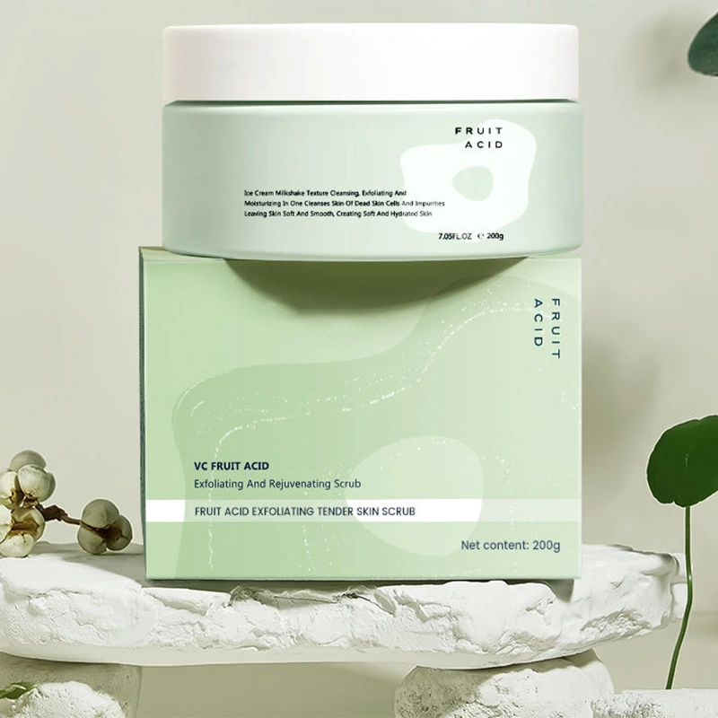 Vitamin C & Fruit Acid Brightening Face & Body Scrub – 200g Exfoliating Treatment - Image 4