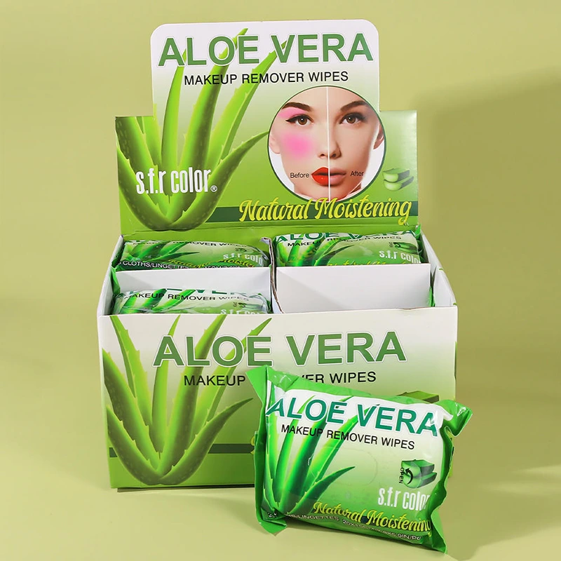 Gentle Aloe Vera & Vitamin E Makeup Remover Wipes – 30ct Soothing Cleansing Towelettes - Image 3