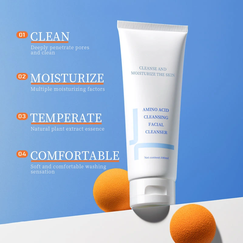 Gentle Amino Acid Deep Cleansing Facial Cleanser – 100g Moisturizing & Pore Purifying Face Wash - Image 4