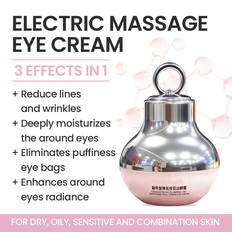 Electric Vibrating Soothing Eye Cream with Cica & Aloe Vera – 50ml Sonic Recovery System - Image 4