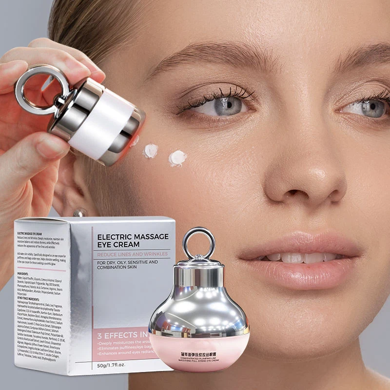 Electric Vibrating Soothing Eye Cream with Cica & Aloe Vera – 50ml Sonic Recovery System - Image 5