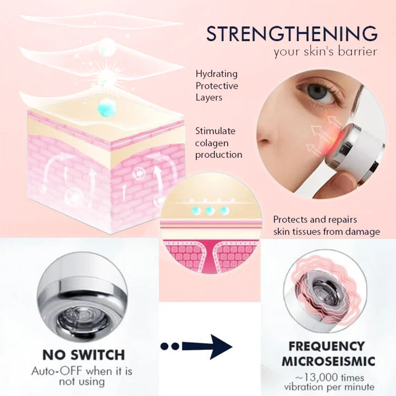 Electric Vibrating Soothing Eye Cream with Cica & Aloe Vera – 50ml Sonic Recovery System - Image 6