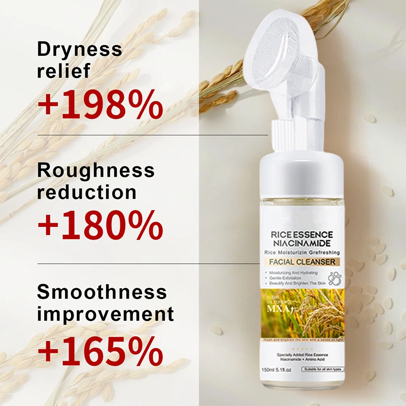 Brightening Rice Extract & Turmeric Foaming Exfoliating Gel – 150g Advanced Skin Resurfacer - Image 4