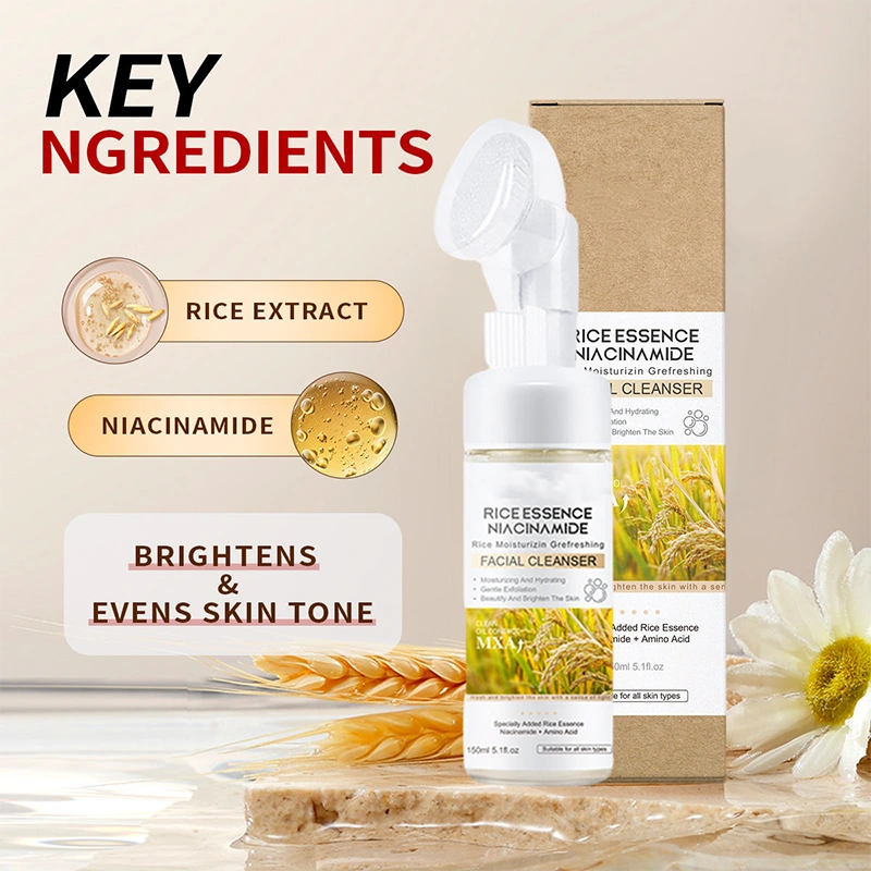 Brightening Rice Extract & Turmeric Foaming Exfoliating Gel – 150g Advanced Skin Resurfacer - Image 5