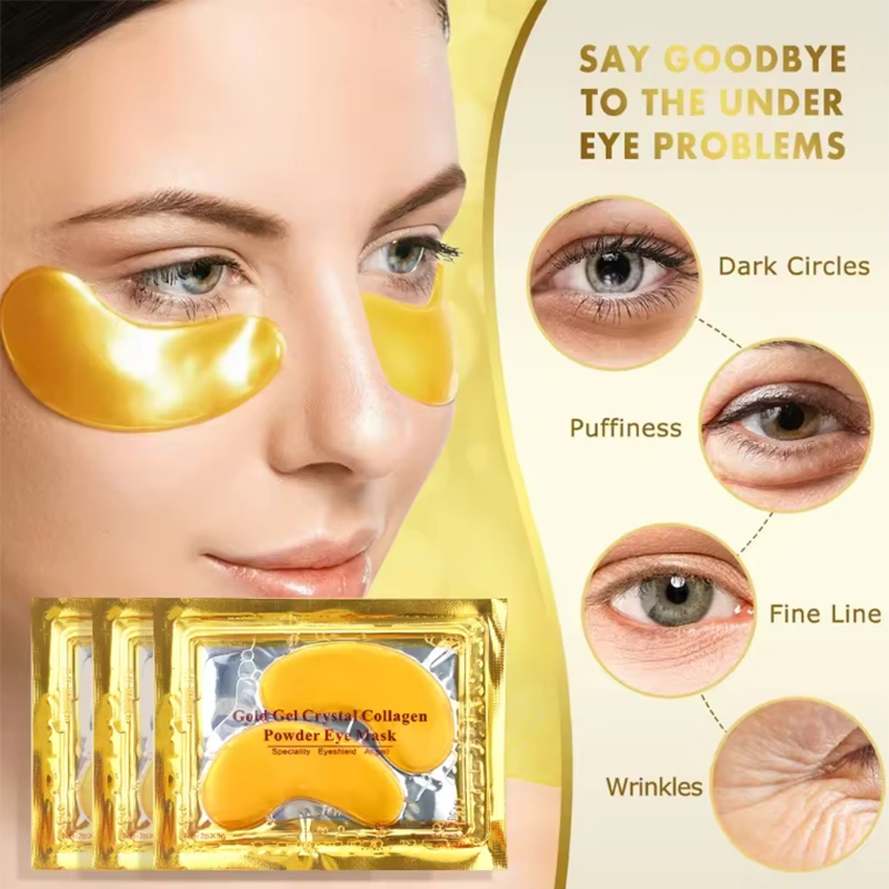 24K Gold Collagen Crystal Eye Mask: Revitalize & Brighten Your Under-Eye Area - Image 4