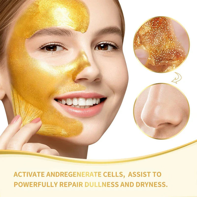 24K Gold Firming Peel-Off Face Mask: Unlock Radiant, Youthful Skin - Image 4