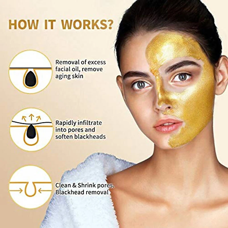 24K Gold Firming Peel-Off Face Mask: Unlock Radiant, Youthful Skin - Image 5