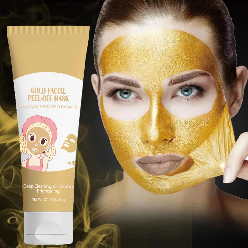 24K gold firming peel off face mask radiant youthful skin (6)