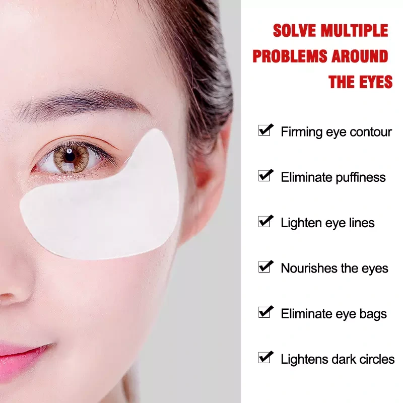 Pink Peptide Collagen Hydrogel Eye Patches: Revitalize & Brighten - Image 2